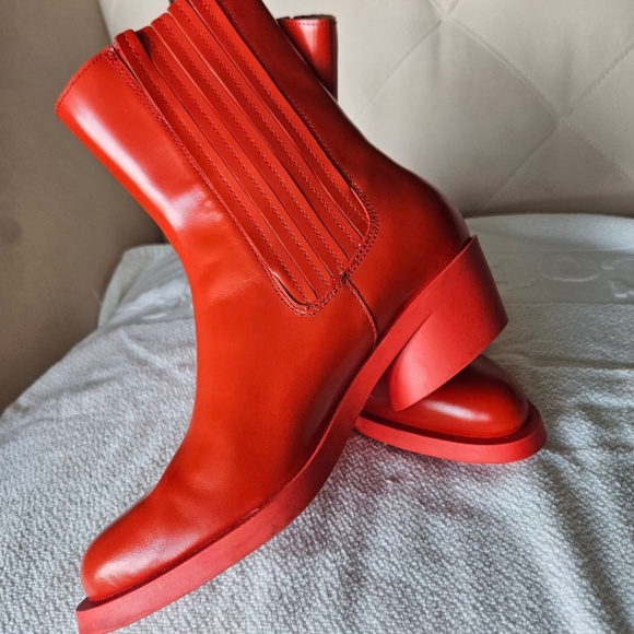 Camper Bonnie Red leather boots for women (Size 39 EU/US 9) - Picture 2 of 5